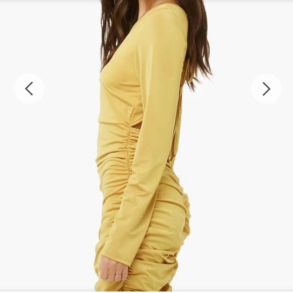 Ruched bodycon mini dress - Picture 2 of 4